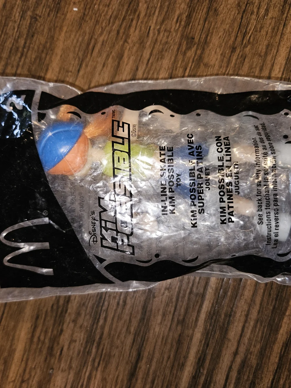 Happy Meal McDonald's Kim Possible Inline Skate Toy